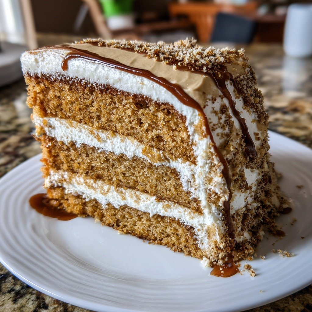 Vanilla Latte Cake with Espresso Buttercream