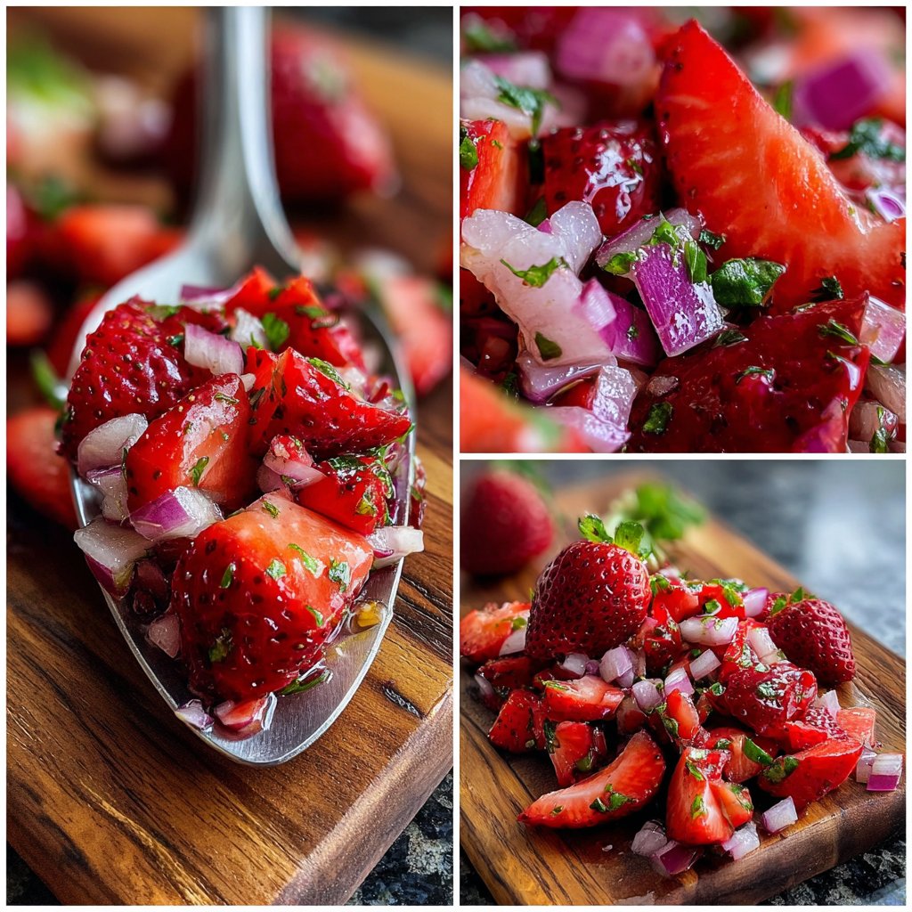 Sweet and Savory Strawberry Salsa