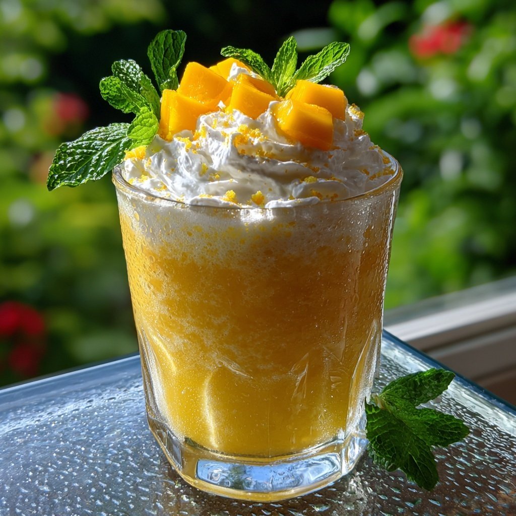 Mango Vanilla Sparkling Frappuccino