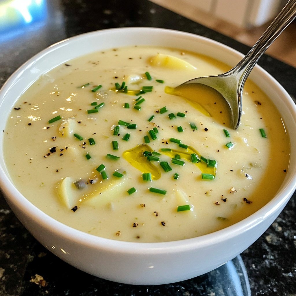 Creamy Potato Leek Soup for Cold Winter Nights