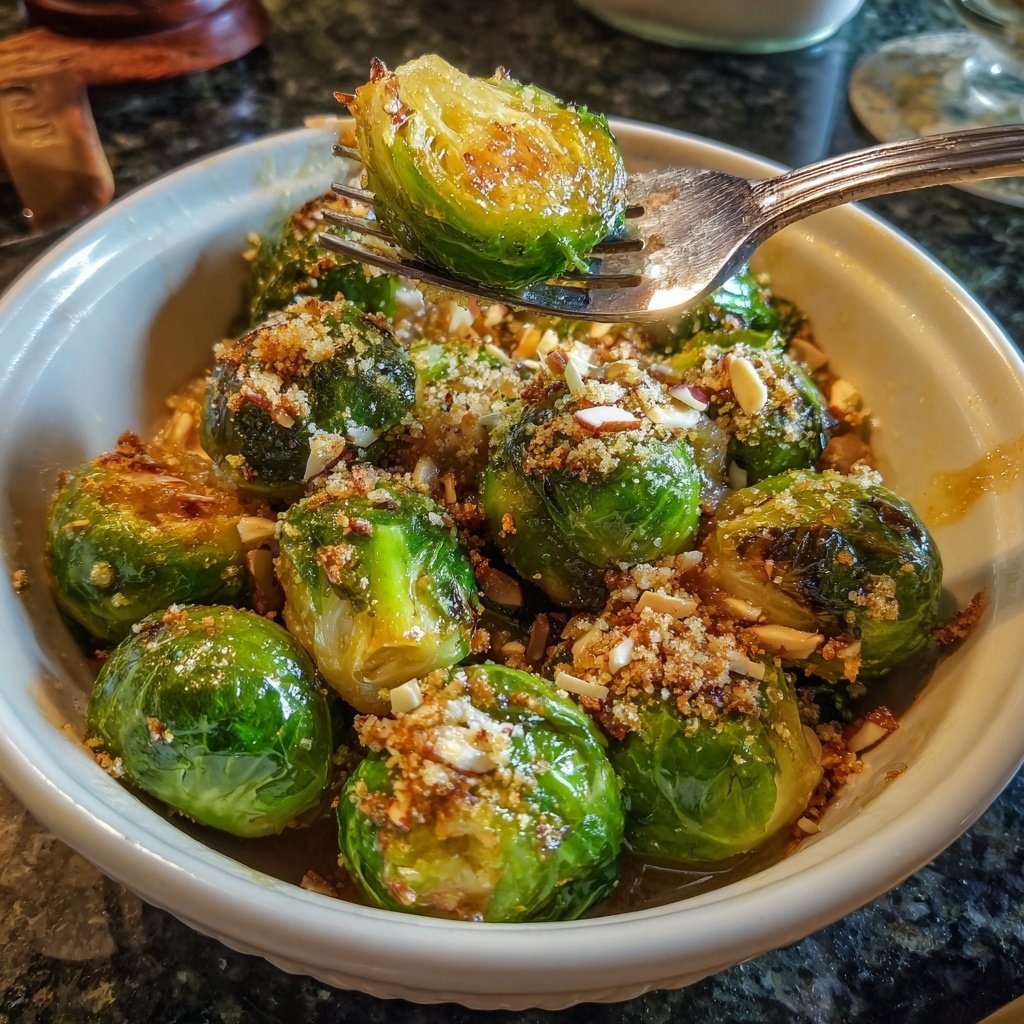 Brussels Sprouts with Pear Glazed