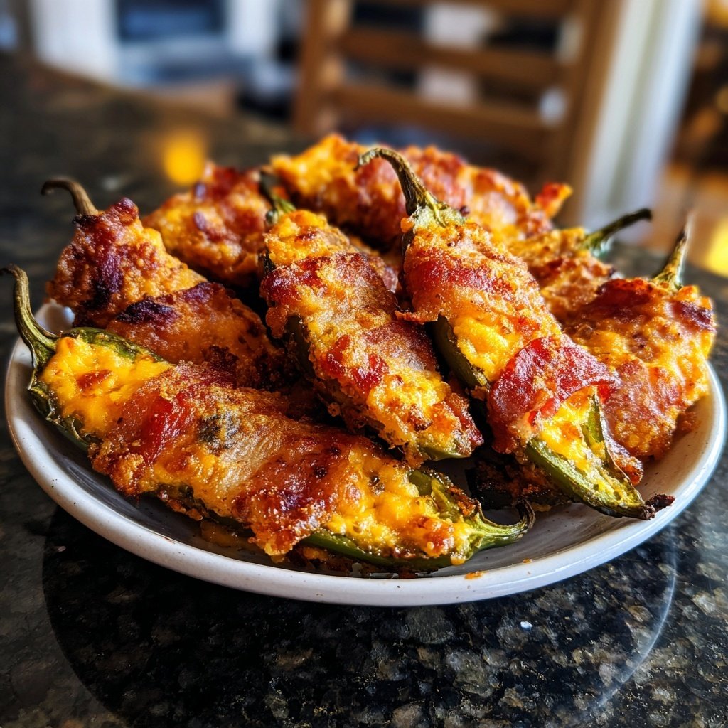 Bacon Wrapped Jalapeño Poppers