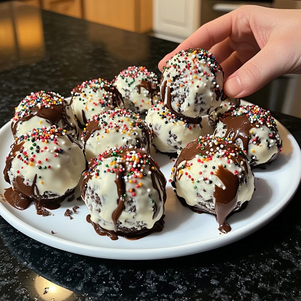Gluten-Free Snowman Oreo Balls
