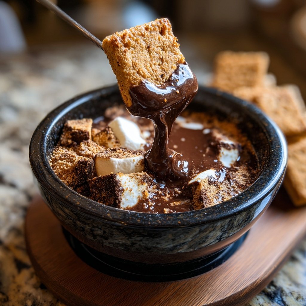 S’mores Chocolate Fondue Adventure