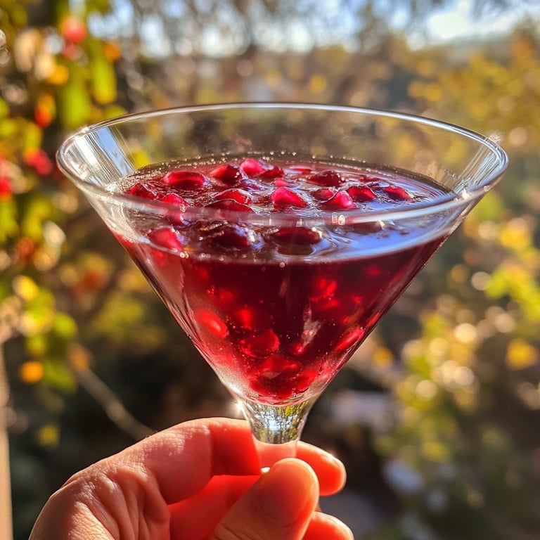 Pomegranate Spice Martini