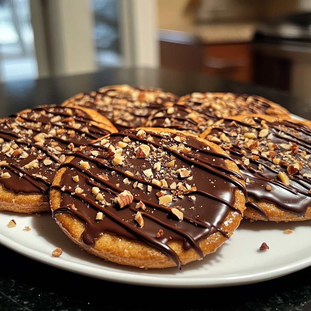 Chocolate-Glazed Lebkuchen Rounds