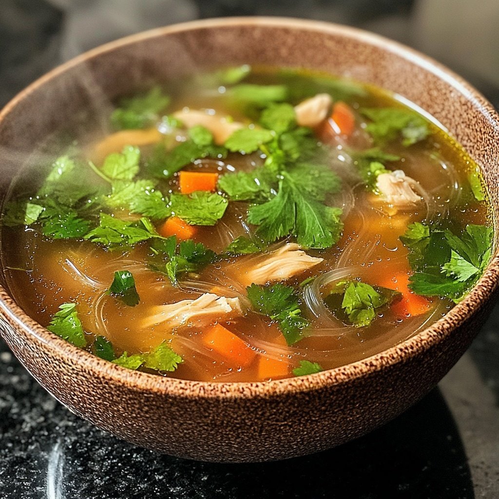 Vietnamese Chicken Glass Noodle Soup