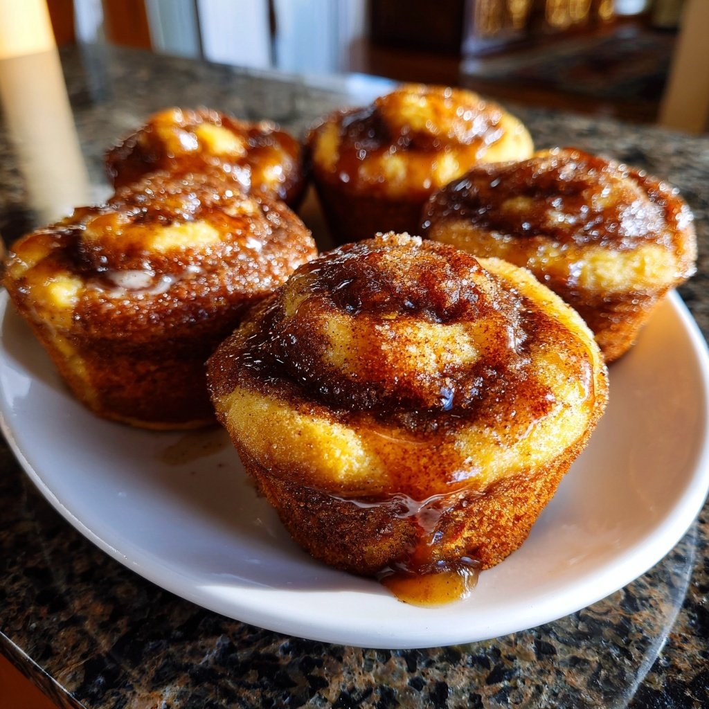 Cinnamon Swirl Breakfast Muffins with Streusel​