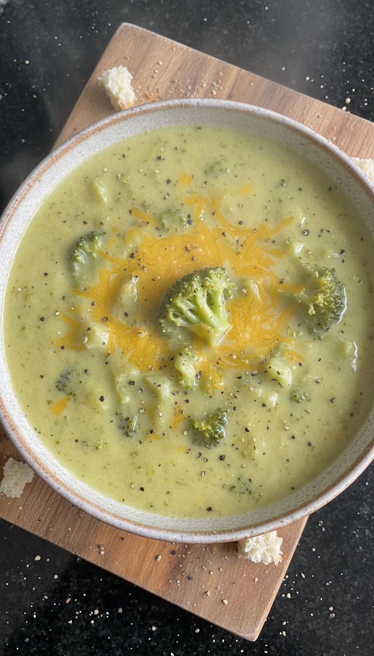 Creamy Broccoli and Cheese Soup