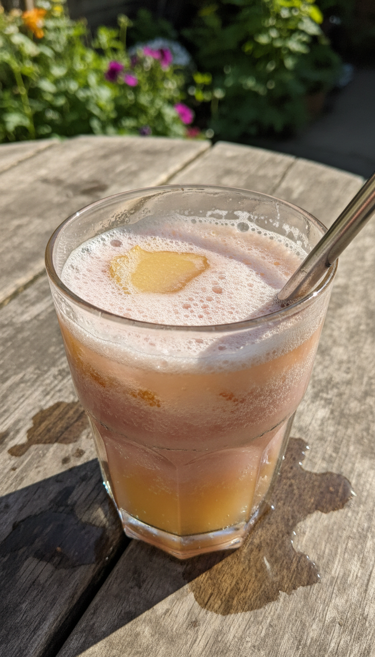 Rhubarb and Ginger Fizz