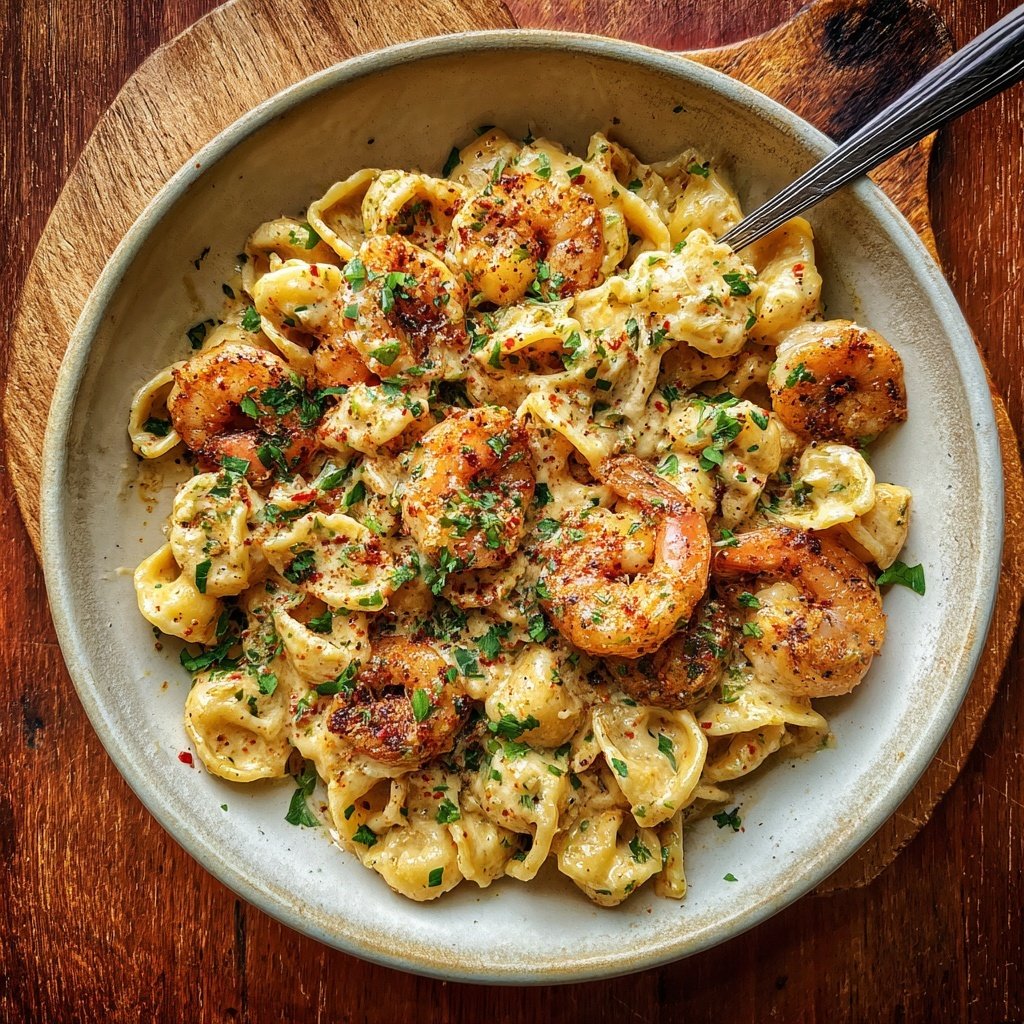 Cajun Cream Shrimp Pasta