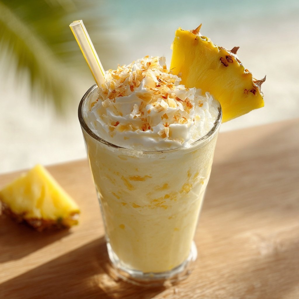 Pineapple Coconut Vanilla Frappe