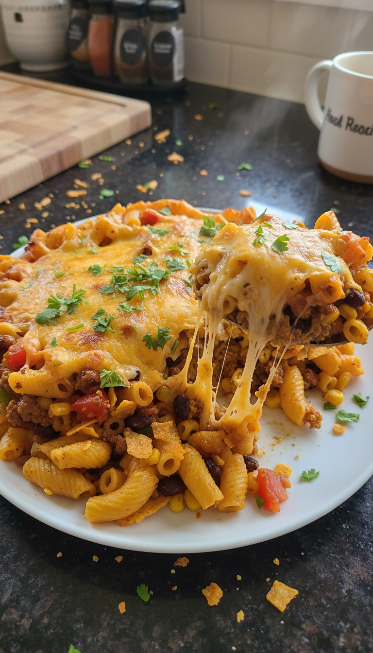 Savory Taco Pasta Bake