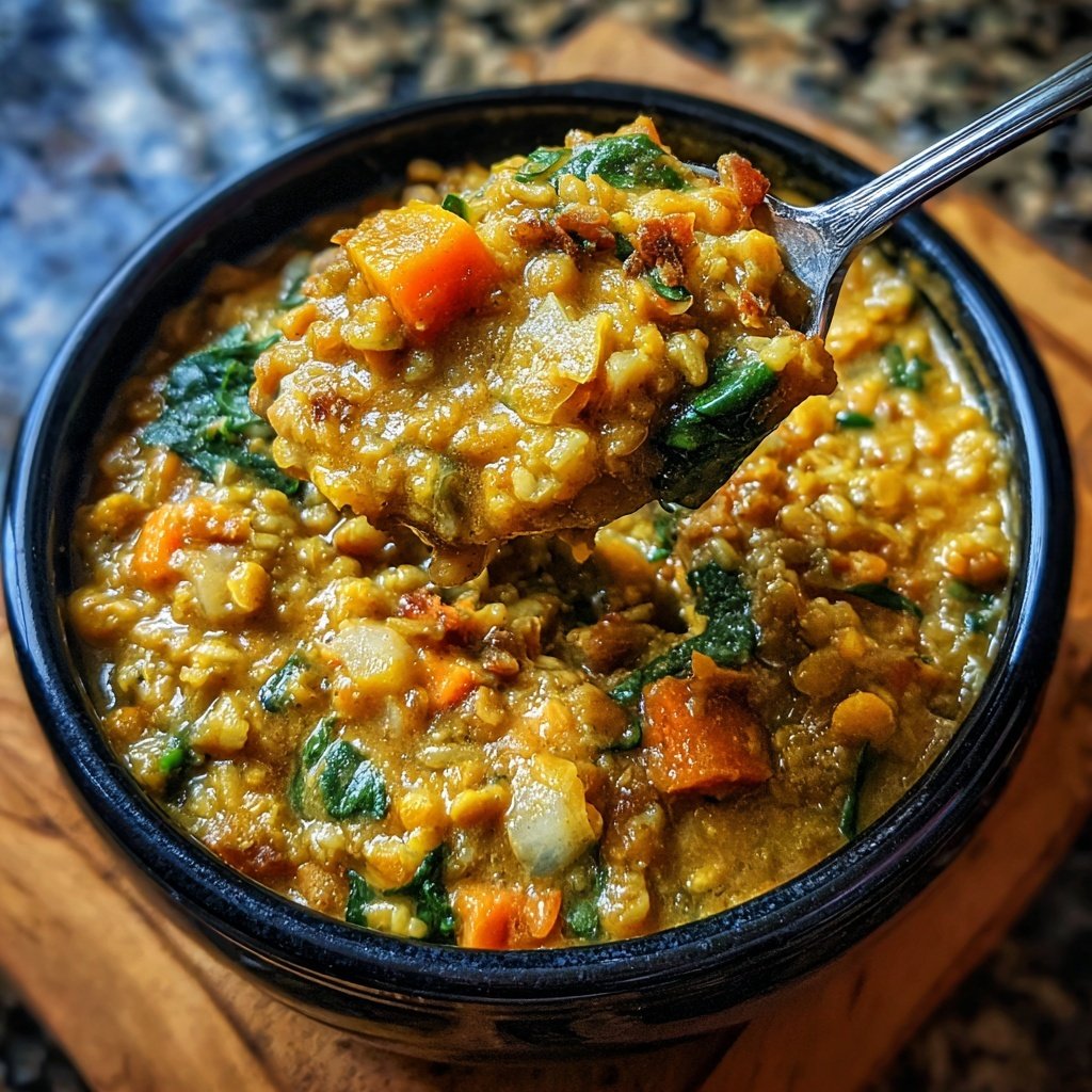 Speedy Lentil Coconut Curry Rice