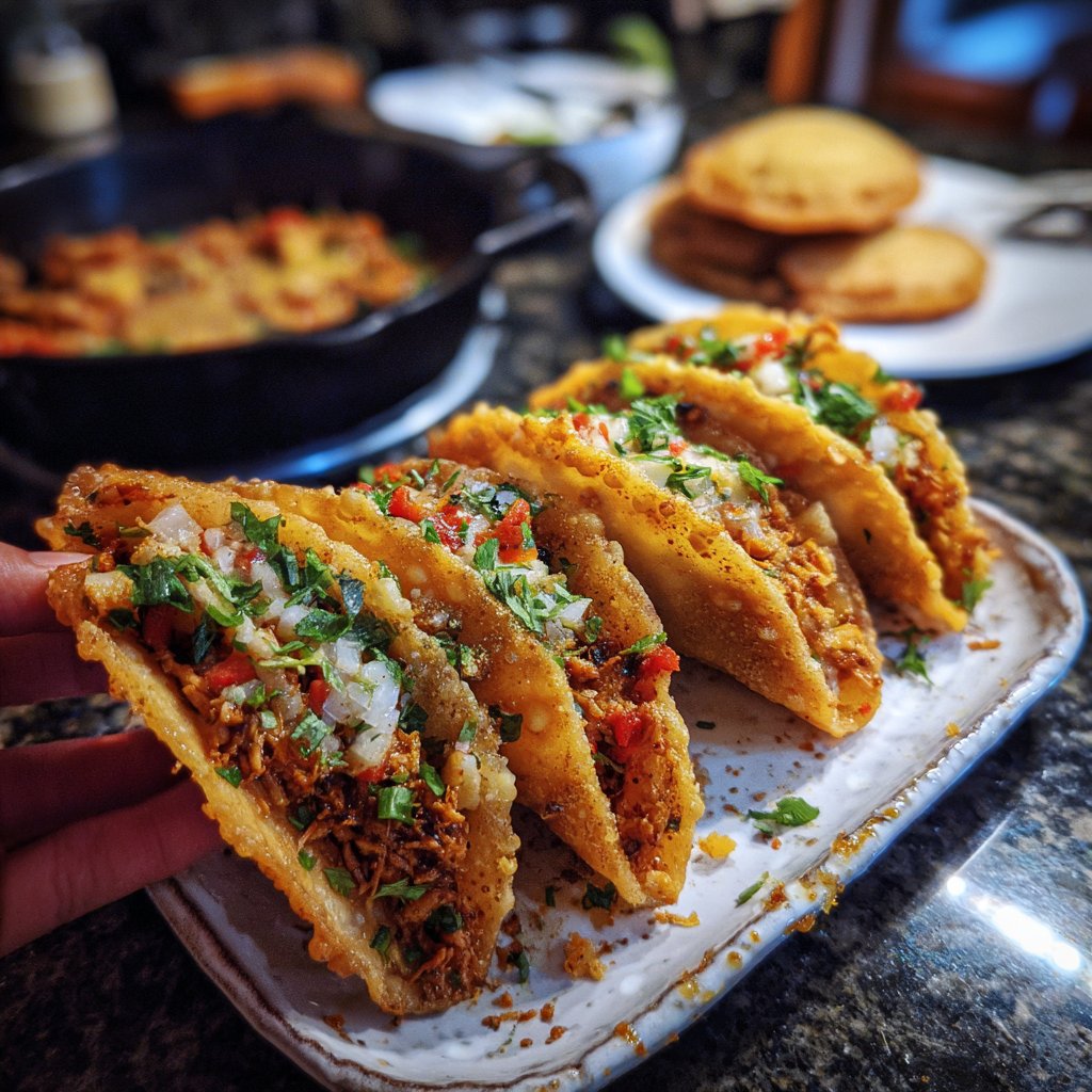 Crispy Chicken Wonton Tacos