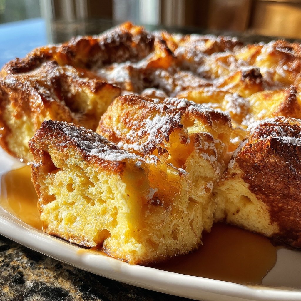 Make-Ahead Overnight French Toast Casserole​