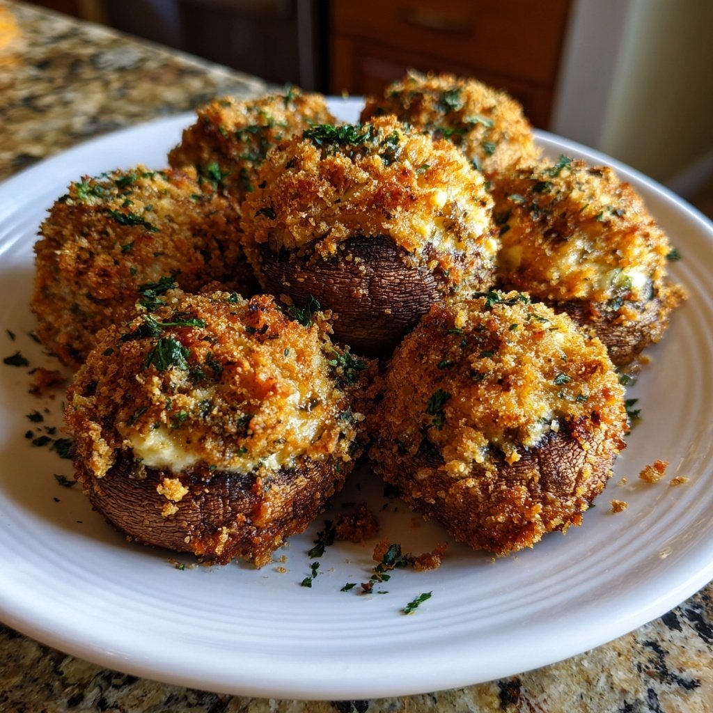Stuffed Mushrooms Panko Breadcrumb