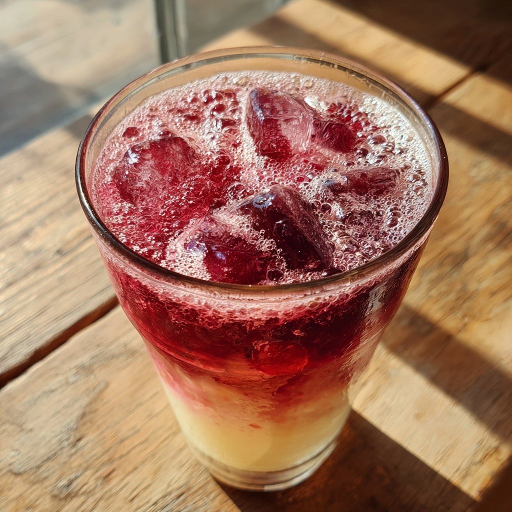 Cranberry Vanilla Frost Fizz